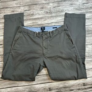 Alex for J. Crew Factory Mens Driggs Chino Pants Charcoal Grey Gray 30x30 30 Zip